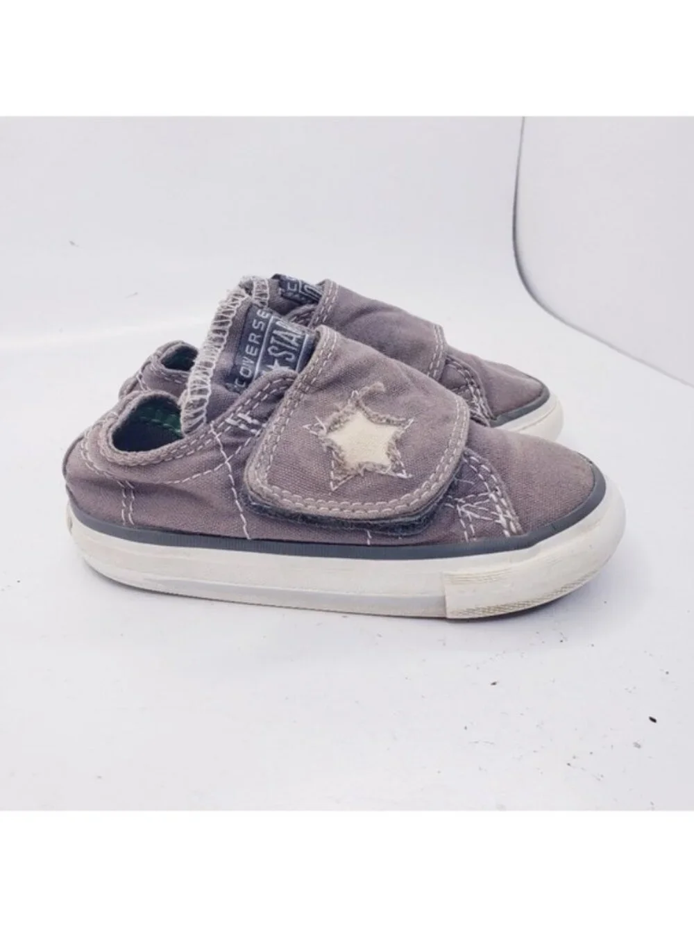 Converse All Star Gray Slip On Sneakers Shoes Kids Infant Size 6 Boys Girls